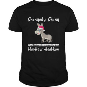 Italian Christmas Donkey American Italian Xmas Gift Shirt